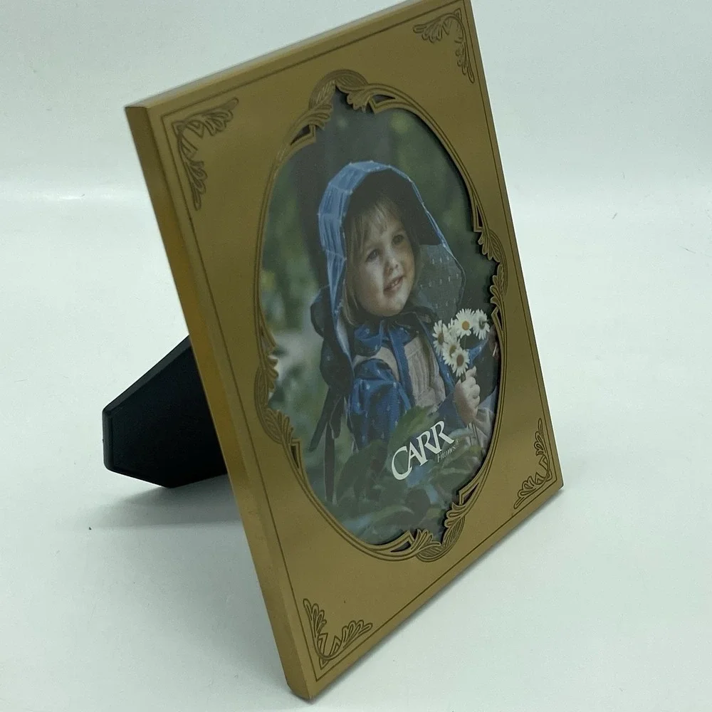 Carr Brass Tone Ornate 5X7